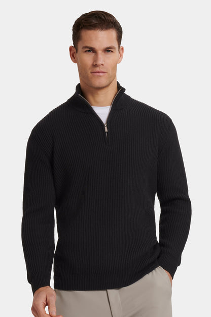 THE VICO QUARTER ZIP SWEATER